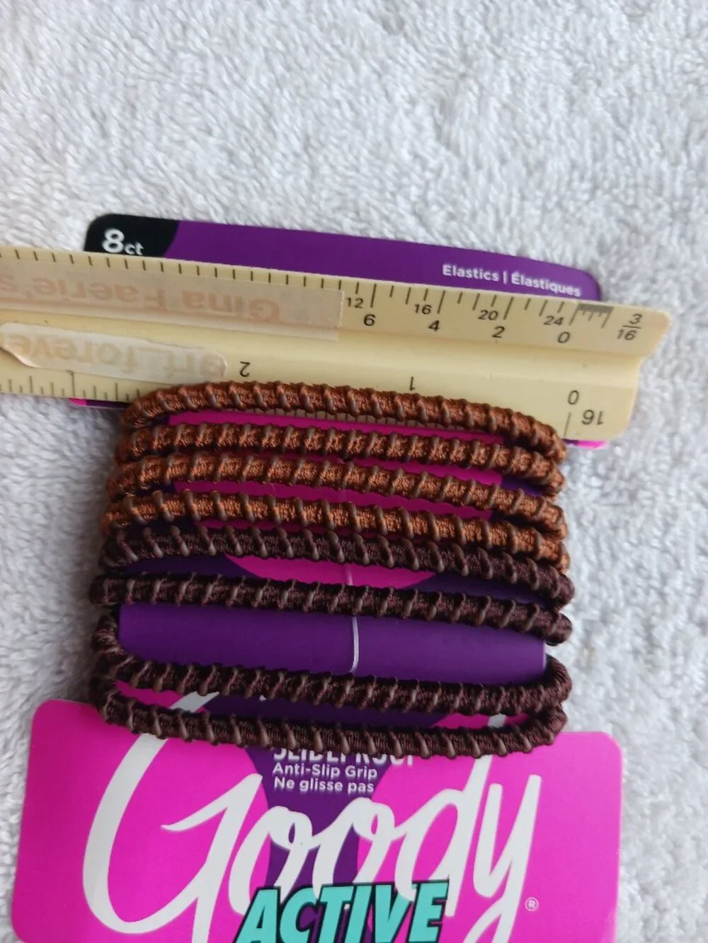 8 Goody Ouchless Slide Proof Hold Stay Secure Fit Elastic Ponytailer Hair Bands